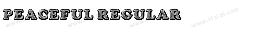 peaceful regular字体转换